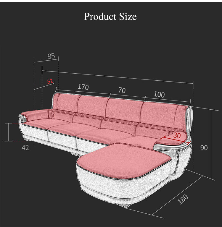 Durable leather sofa, the latest sofa design living room furniture