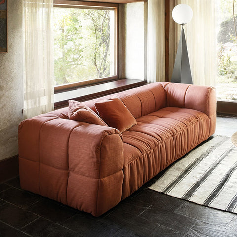 New Italian minimalist module fabric sofa personality matching combination