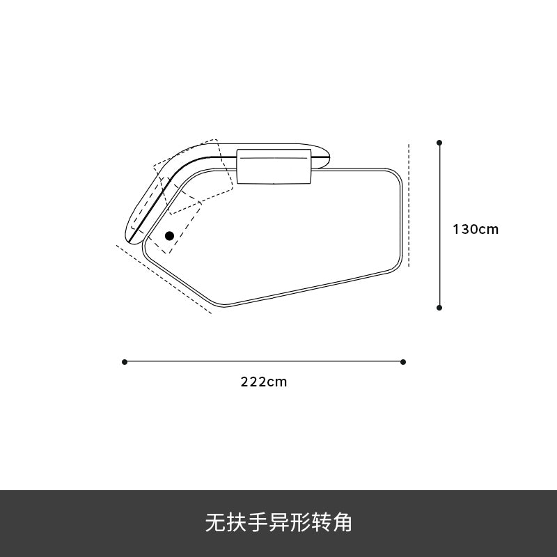 New modern simple imported technology flannel combination random combination module sofa