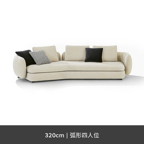 New modern simple imported technology flannel combination random combination module sofa