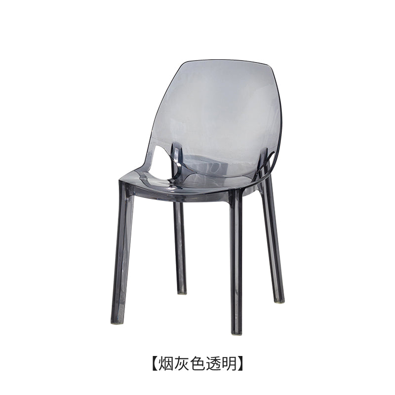 Nordic transparent stool acrylic modern simple crystal cosmetic chair Internet celebrityinsChair plastic dining chair