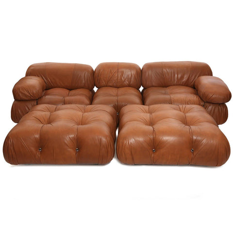 Living room furniture Mario bellini camalenda modular sofa by leather