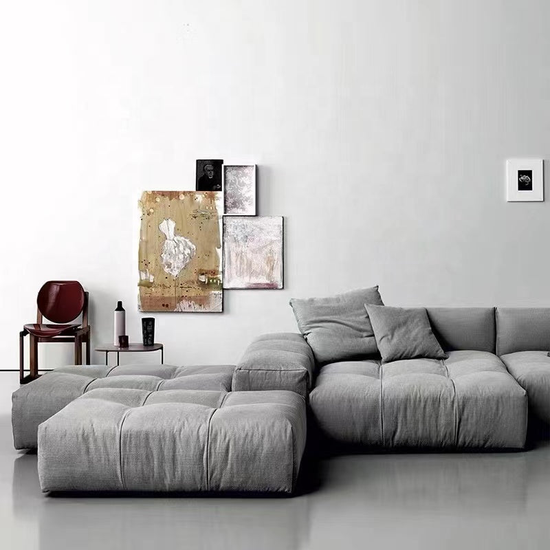 Italian modern living room furniture fabric module sectional couch sofa set