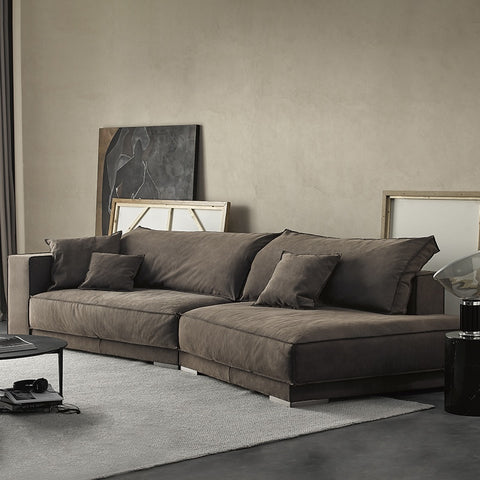 sofa italiano gray modern leather sectional l shape sofa living room furniture designs sofa set