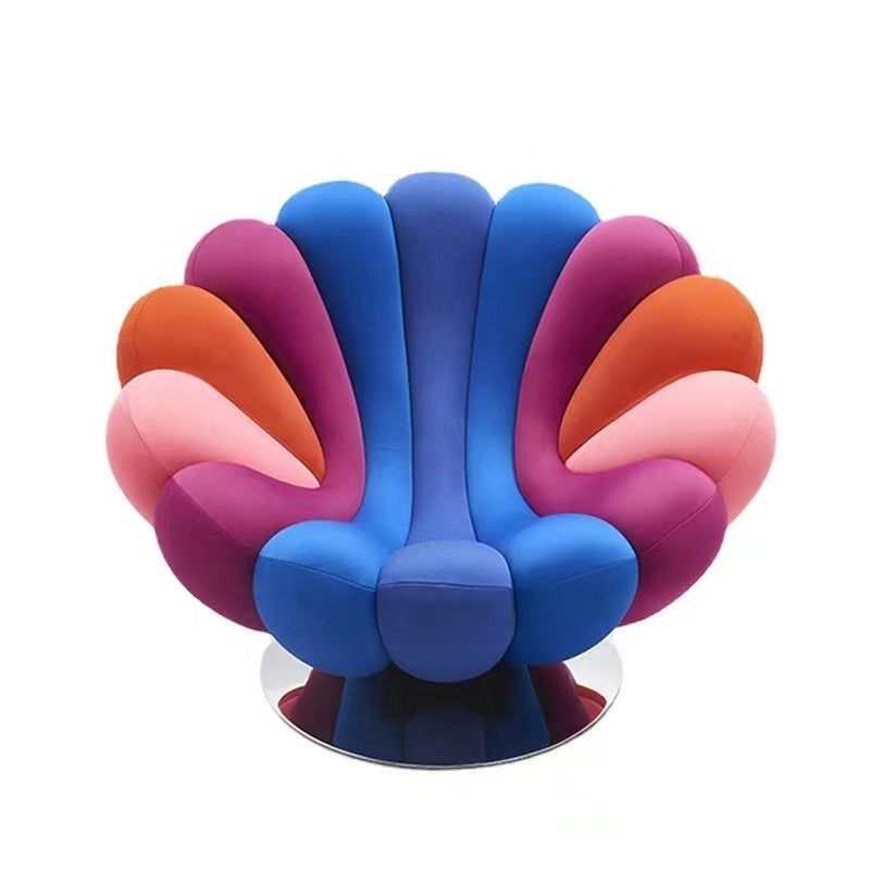 Italian creative anemone giovannetti single sofa chair modern minimalist living room lazy leisure swivel chair