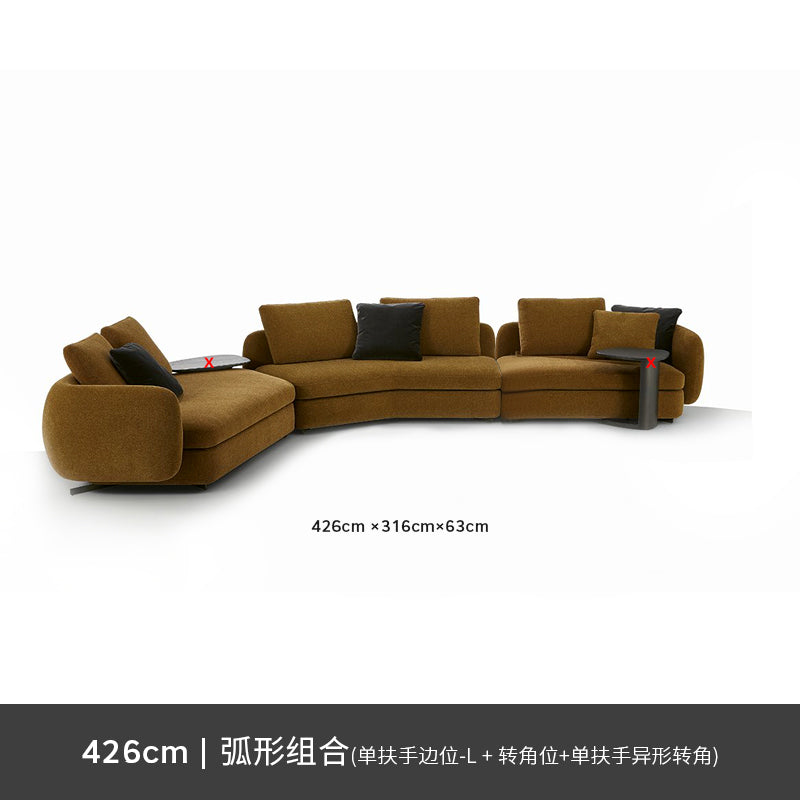 New modern simple imported technology flannel combination random combination module sofa