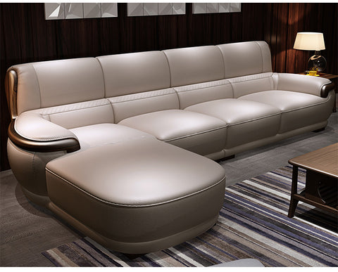 Durable leather sofa, the latest sofa design living room furniture