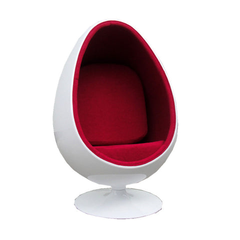 Simple Modern Fashion Living Room Ball Style Swivel Leisure Fiberglass Pod Chair with Stand lounge office chair