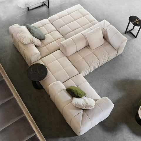 New Italian minimalist module fabric sofa personality matching combination