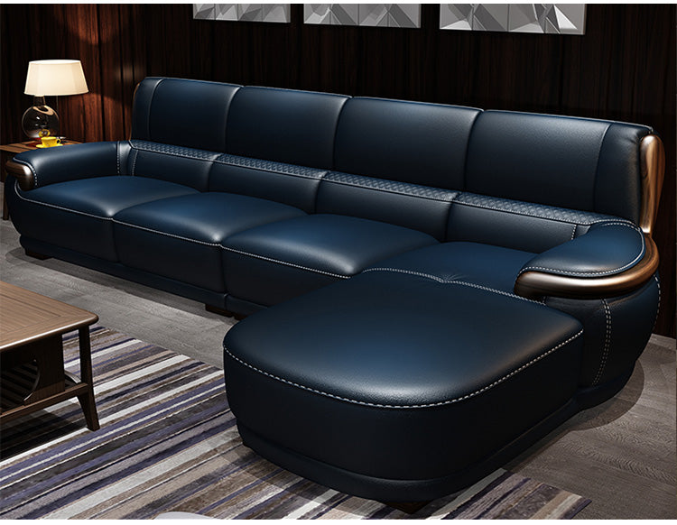 Durable leather sofa, the latest sofa design living room furniture