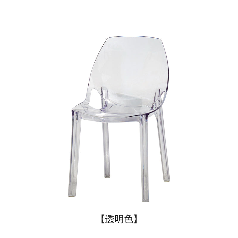 Nordic transparent stool acrylic modern simple crystal cosmetic chair Internet celebrityinsChair plastic dining chair