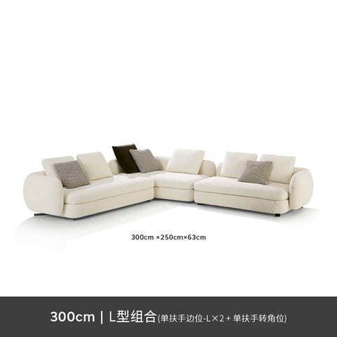 New modern simple imported technology flannel combination random combination module sofa