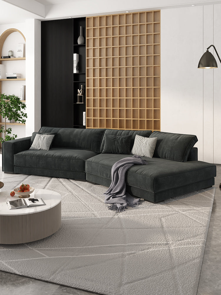 New Italian style light luxury living room corner modern simple fabric special-shaped sofa