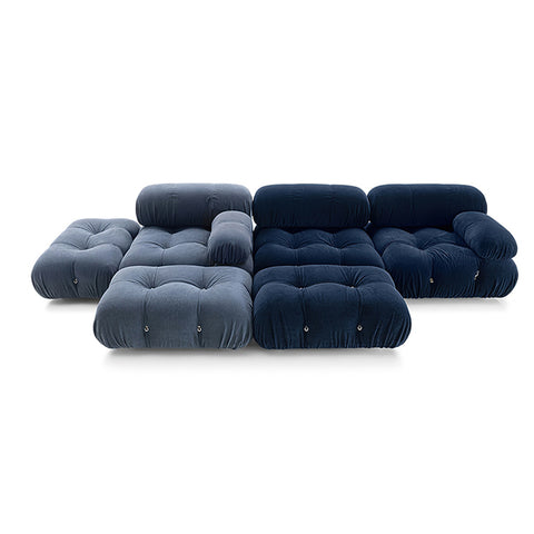 customized modern living room couch Shaping sponge mario bellini modular sectional velvet teddy fabric bellini sofa set