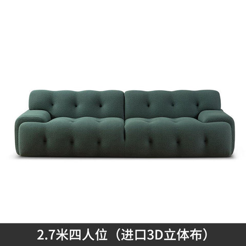 fabric craft sofa Italian minimalist small apartment simple modern pull Internet celebrity sofa for three people