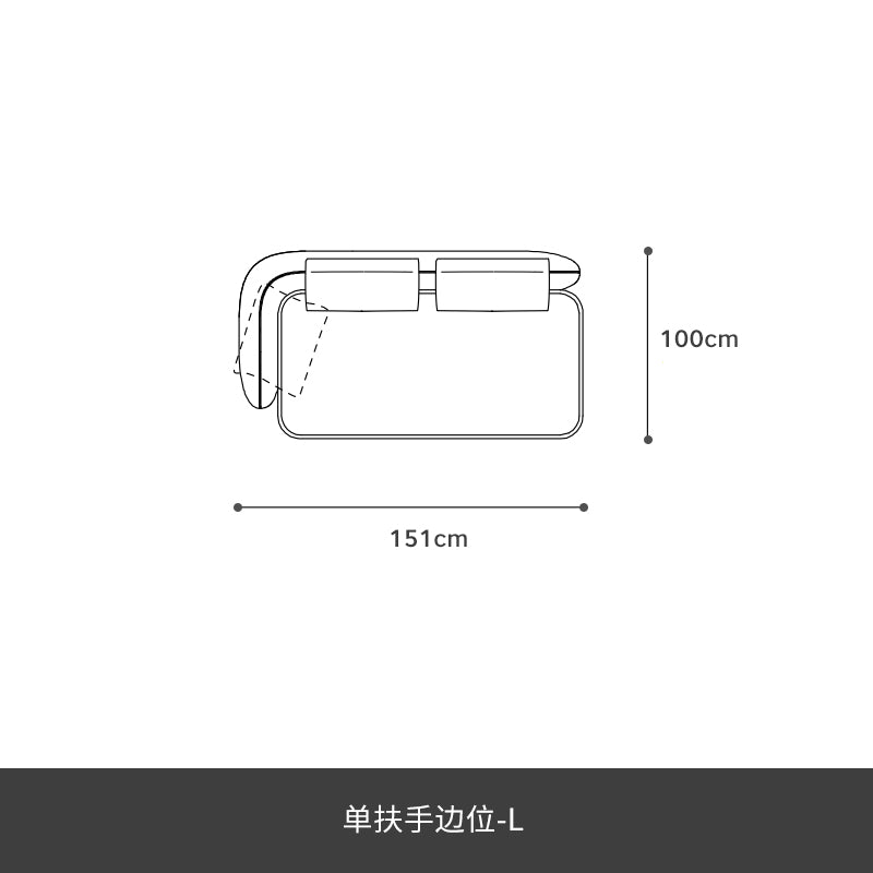 New modern simple imported technology flannel combination random combination module sofa