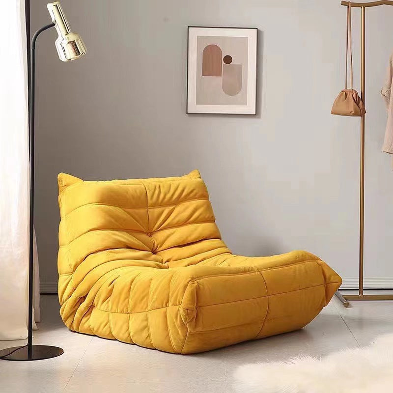 Modern Living Room Furniture Single Lazy Chair Sofa Leather Couch Sponge Sofa