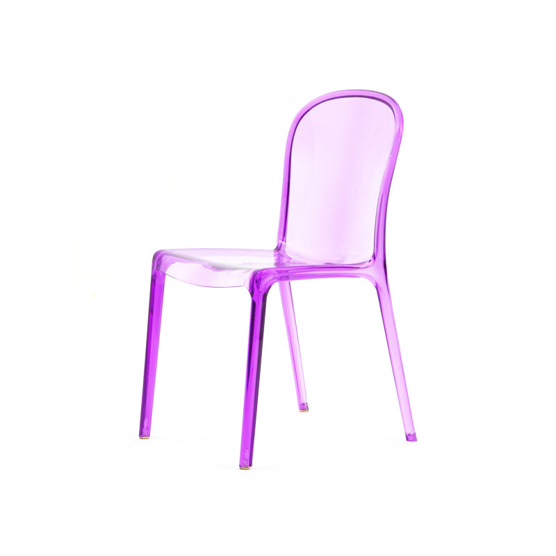 Nordic transparent stool acrylic modern simple crystal cosmetic chair Internet celebrityinsChair plastic dining chair