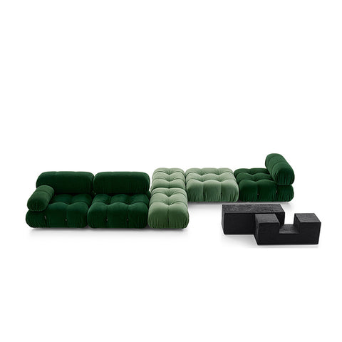 customized modern living room couch Shaping sponge mario bellini modular sectional velvet teddy fabric bellini sofa set