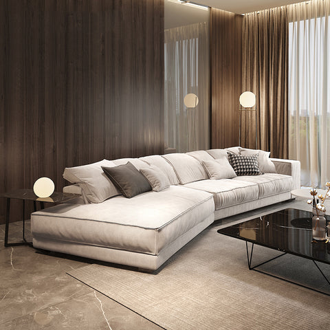 sofa italiano gray modern leather sectional l shape sofa living room furniture designs sofa set