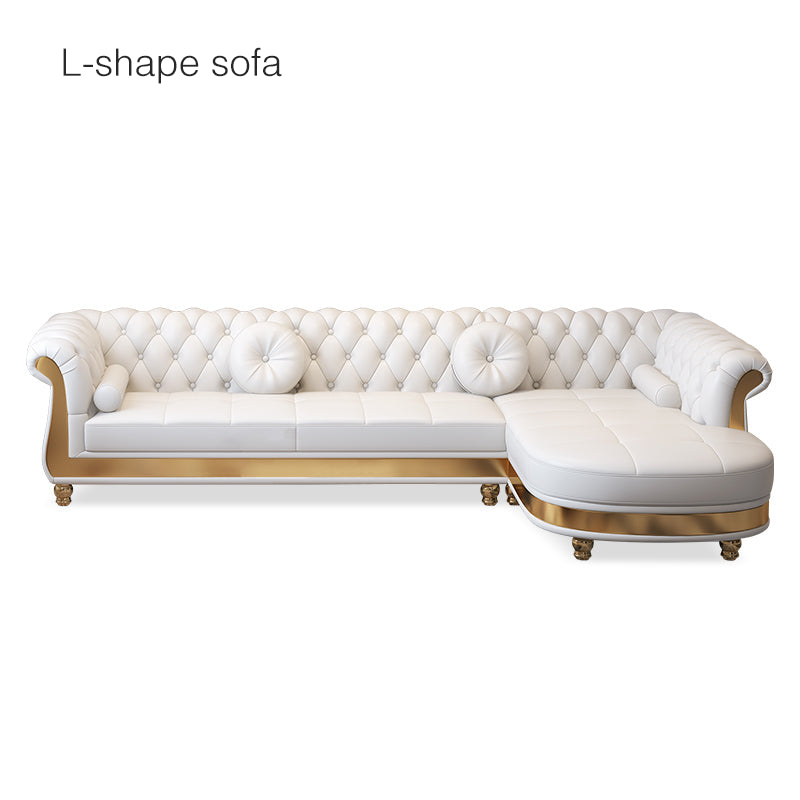 modern furniture sofa Light luxury leather modern furniture sofa American living room 123 combination sofa