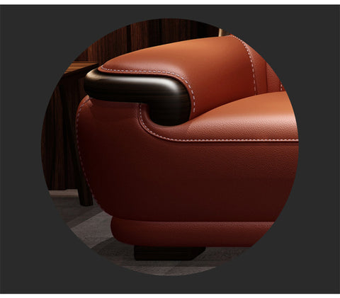 Durable leather sofa, the latest sofa design living room furniture