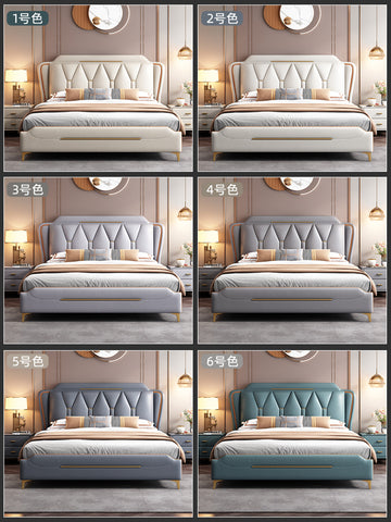 luxury bed master bed 1.8m double wedding bed