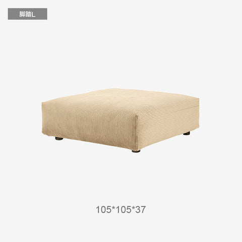 Nordic corduroy fabric modular sofa